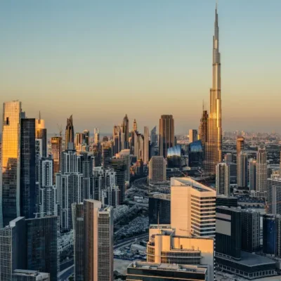 Dubai Downtown mit Burj Khalifa